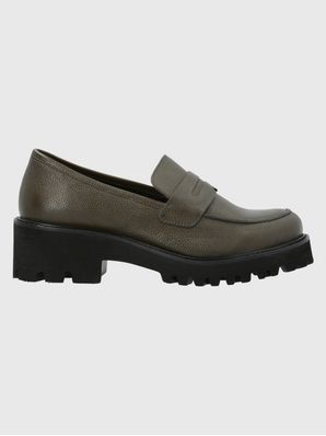 Mocasin Cuero Mujer Sophie Verde Hush Puppies