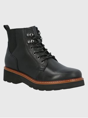 Botin Cuero Didi Negro Hush Puppies