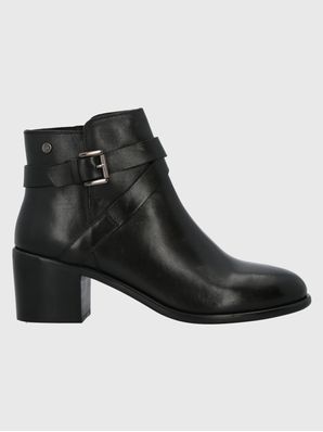 Botin Cuero Mujer Amanda Negro Hush Puppies