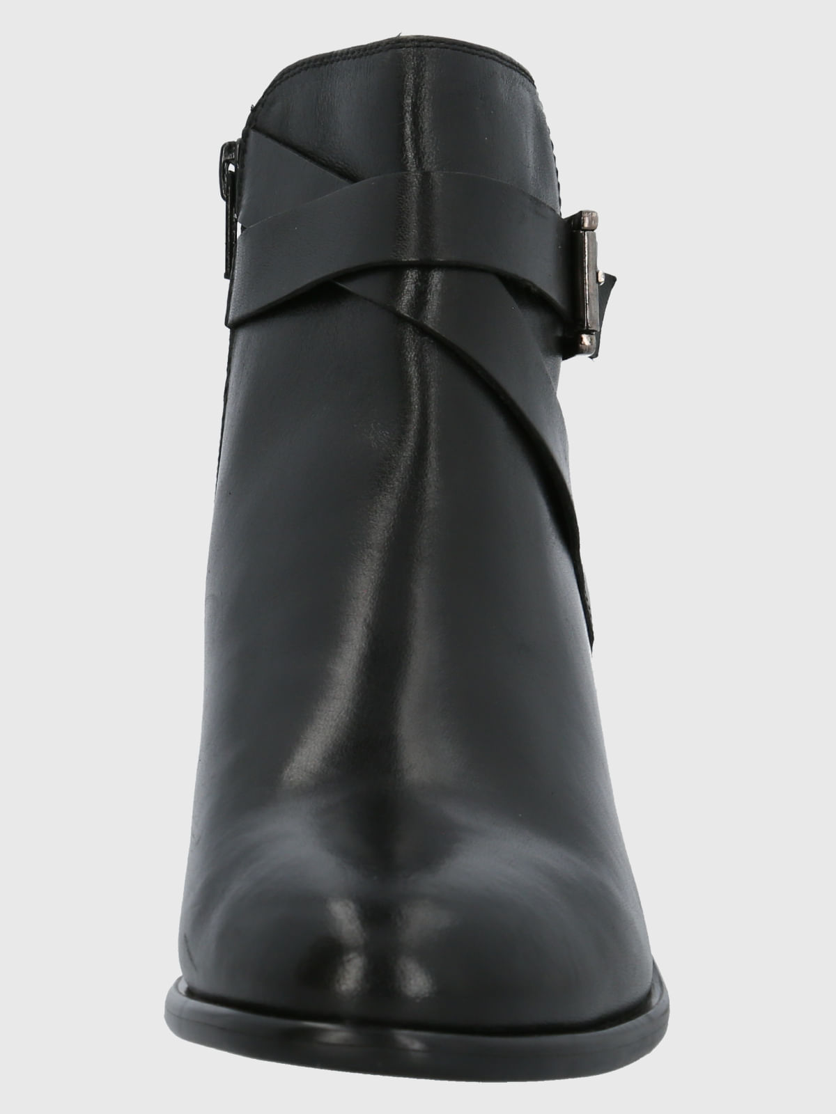 Botin Cuero Amanda Negro