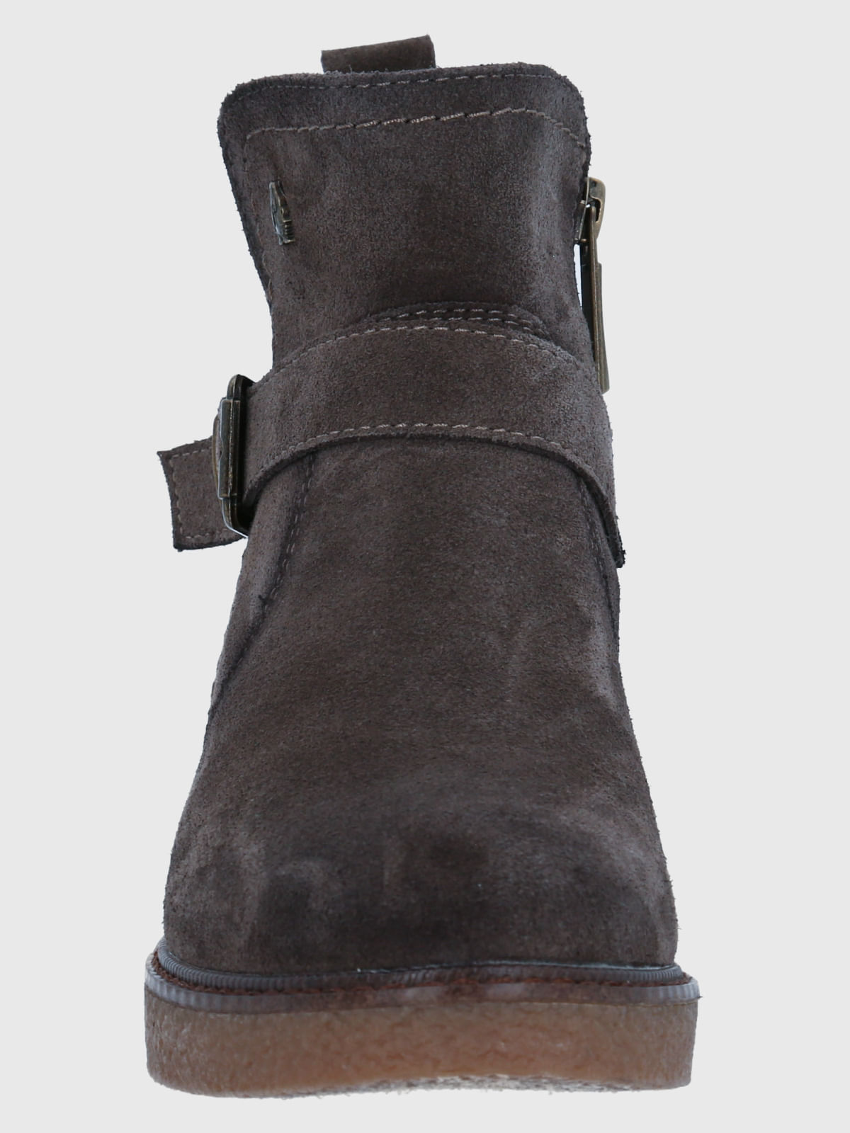 Botin Cuero Galla Gris Oscuro