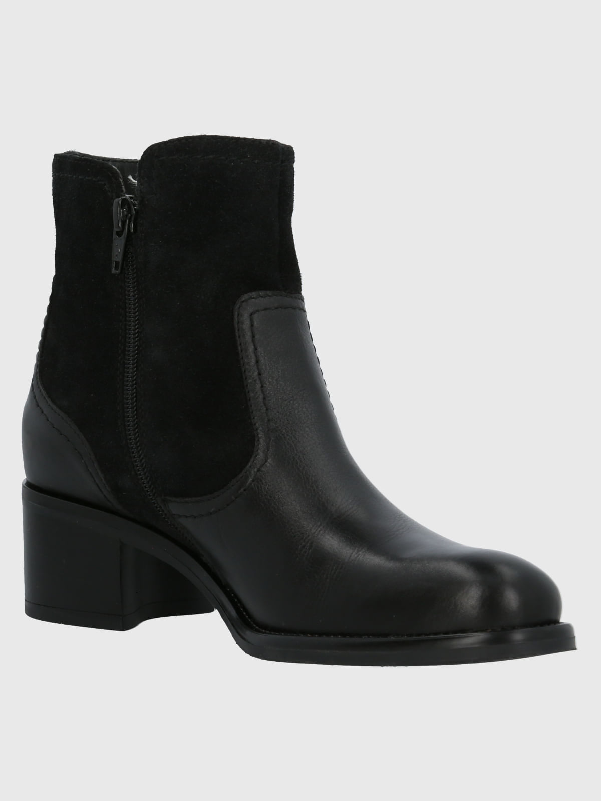 Botin Cuero Ellee Negro