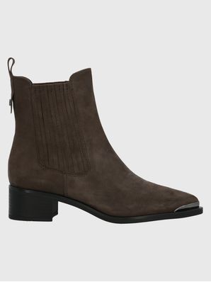 Botin Cuero Dorothea Gris Hush Puppies