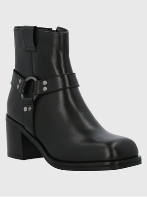 Botin Cuero Mujer Maylo Negro Hush Puppies