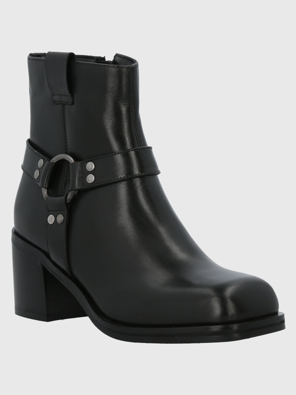 Botin Cuero Maylo Negro