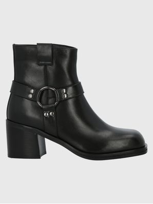 Botin Cuero Mujer Maylo Negro Hush Puppies