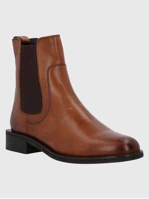 Botin Cuero Mujer Rivor Café Hush Puppies