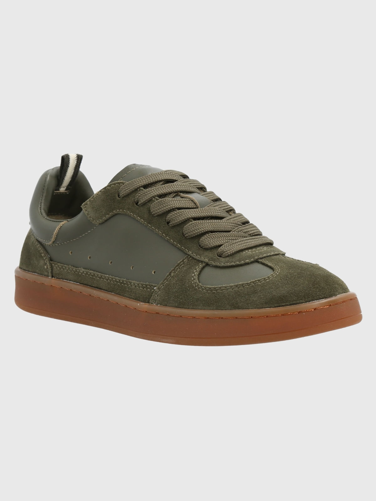 Zapatilla Cuero Dallas Verde