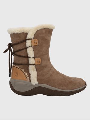 Bota Cuero Mujer Spinal Rug Bootie Café Hush