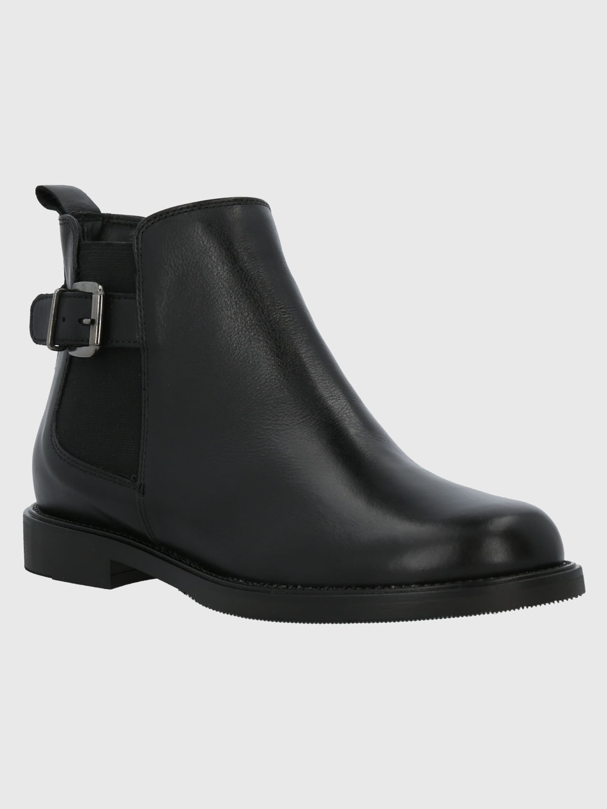 Botin Cuero Fey Negro
