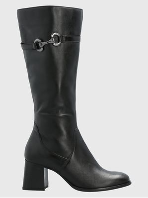 Bota Cuero Mujer Cladia Negra Hush Puppies