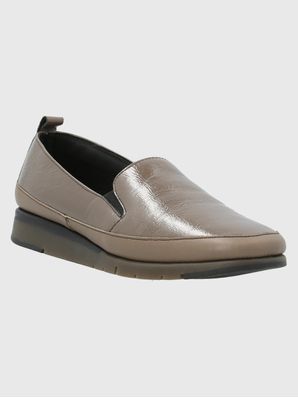 Zapato Slip On Cuero Mujer Judy Café Hush