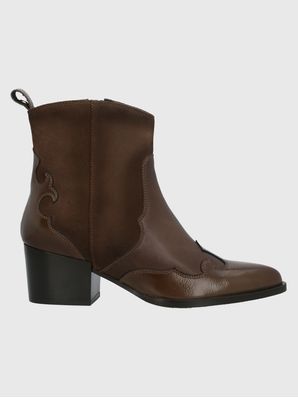 Botin Italiano Cuero Mujer Cassaandra Café Hush Puppies