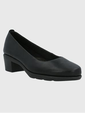 Zapato Cuero Mujer Tiina Negro Hush Puppies