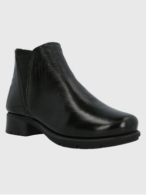 Botin Cuero Mujer Maverick Negro Hush Puppies