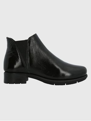 Botin Cuero Mujer Maverick Negro Hush Puppies