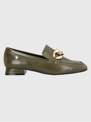 Mocasin Cuero Gween Verde Hush Puppies