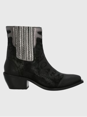 Botin Cuero Mujer Runn Negro Hush Puppies