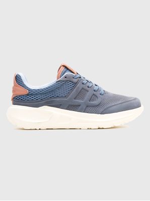 Zapatilla Cuero Mujer Seventy8 Lthr Runner Azul Hush
