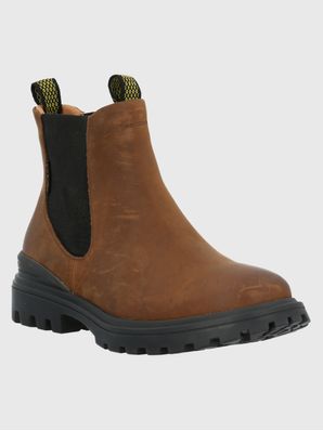 Botin Cuero Mujer One And Only Café Hush