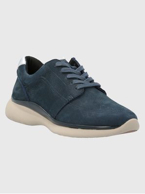 Zapatilla Cuero Mujer Goss Azul Hush Puppies