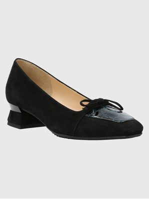 Zapato Brunate Cuero Mujer Dina Negro Hush Puppies