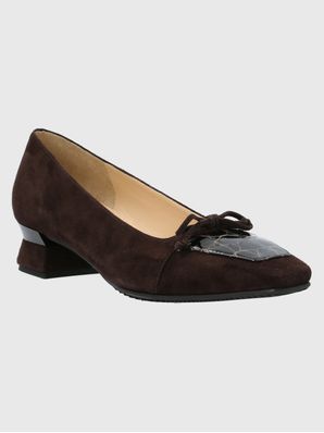 Zapato Brunate Cuero Mujer Dina Café Hush Puppies