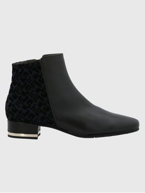 Botin Brunate Cuero Mujer Renata Azul Hush Puppies