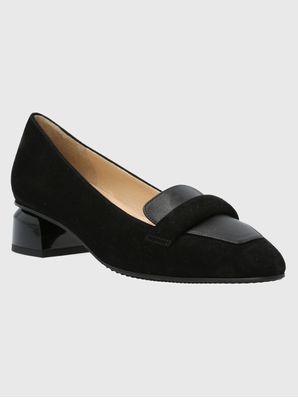 Zapato Brunate Cuero Mujer Alvize Negro Hush Puppies