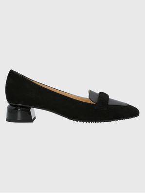 Zapato Brunate Cuero Mujer Alvize Negro Hush Puppies