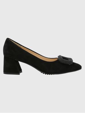 Zapato Brunate Cuero Mujer Alonza Negro Hush Puppies
