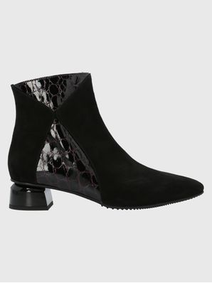 Botin Brunate Cuero Mujer Carmine Negro Hush Puppies