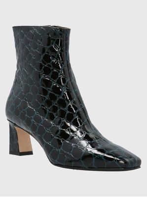 Botin Brunate Cuero Mujer Ginna Verde Hush Puppies