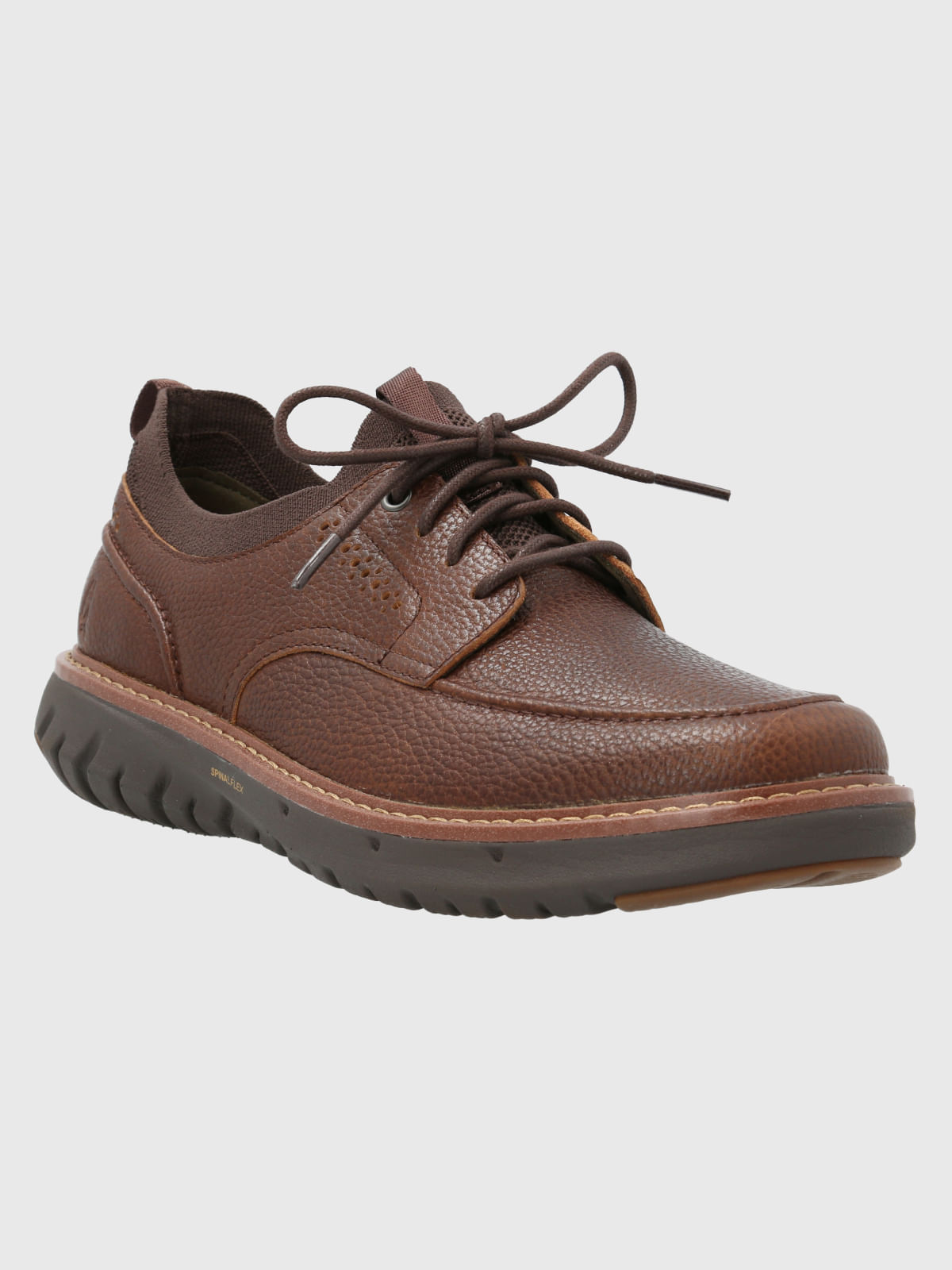 Zapatilla Cuero Smart Laceup Café Hush Puppies