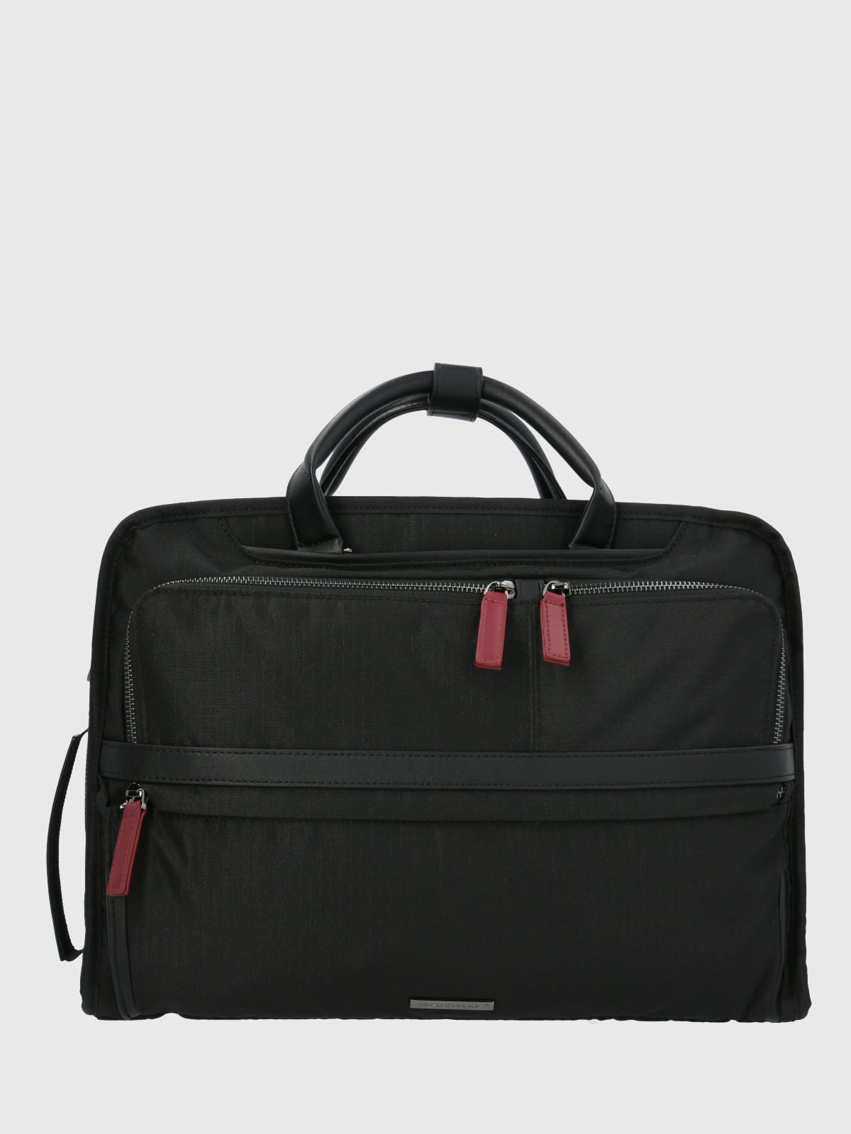 Maletin Poliester Reciclado Hombre Wr Raymond Bag Negro Hush Puppies
