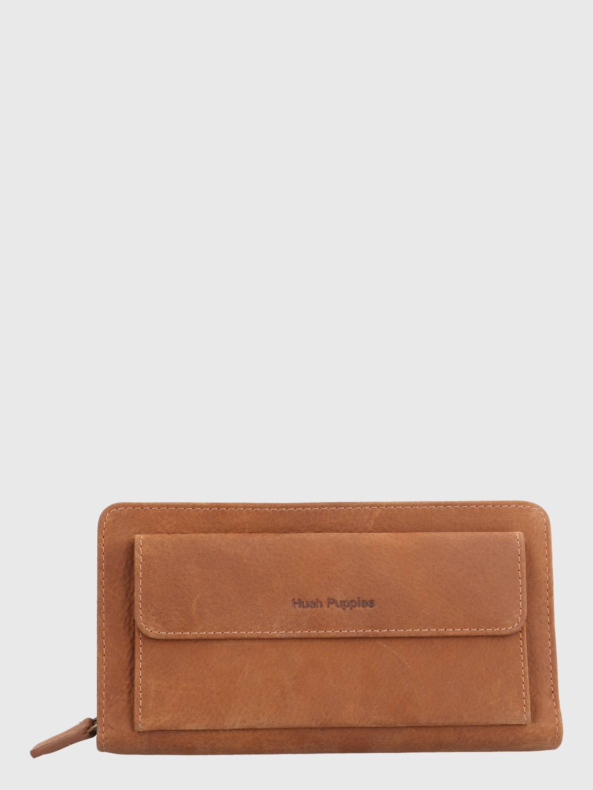Billetera Cuero Mujer Th Morgan Wallet Café Hush Puppies