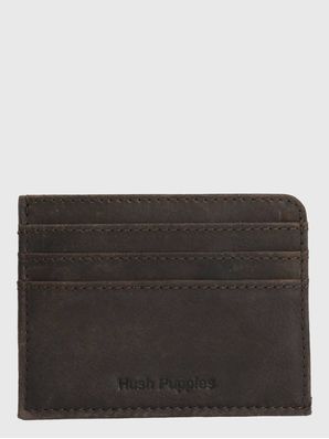 Tarjetero Cuero Hombre Th Millard Card Café Hush Puppies