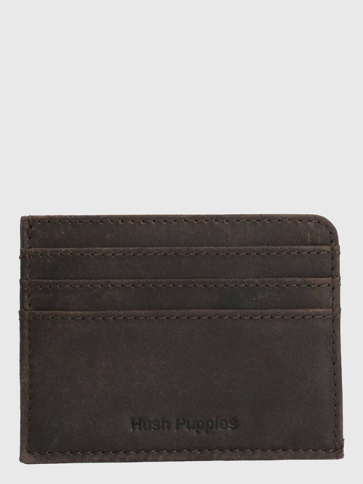 Tarjetero Cuero Hombre Th Millard Card Café Hush Puppies
