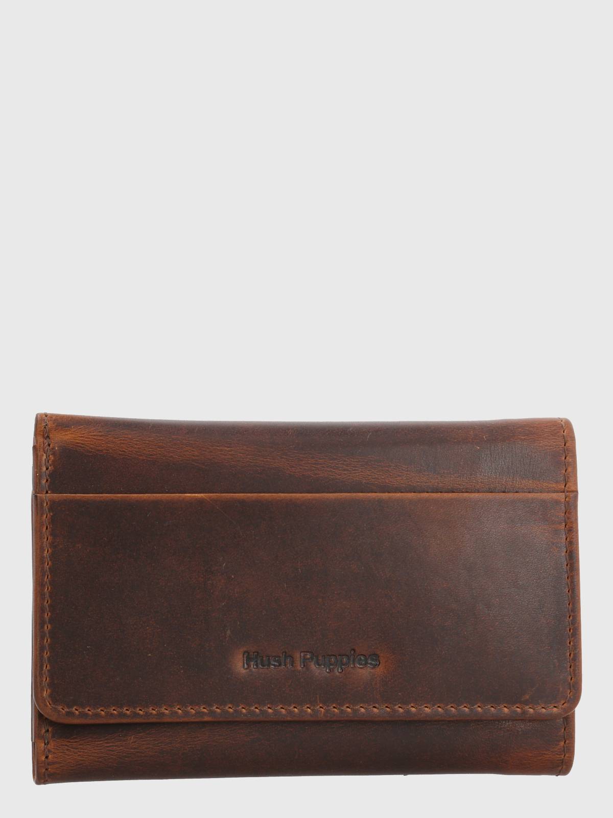 Billetera Cuero Mujer St Massey Wallet Café Hush Puppies