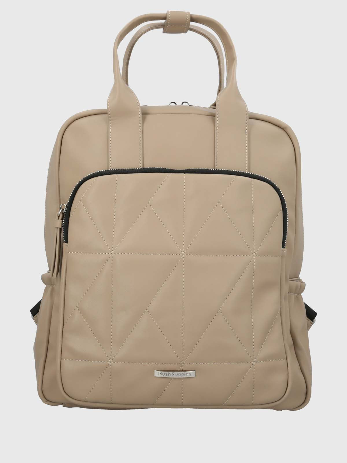 Mochila Ecocuero Mujer Quilt Back Beige/Crudo Hush Puppies