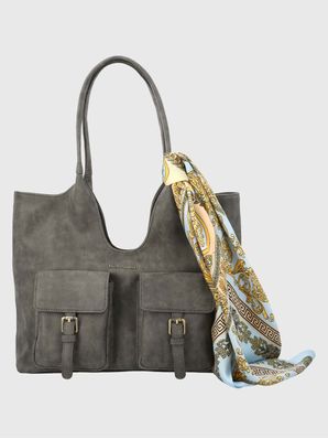 Cartera Ecocuero Mujer Donna Bag Gris Hush Puppies