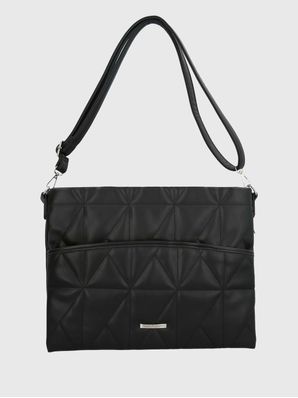 Bolso Notebook Ecocuero Mujer Quilt Case Negro Hush Puppies