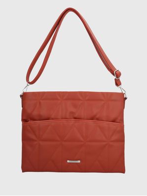 Bolso Notebook Ecocuero Mujer Quilt Case Naranjo Hush Puppies