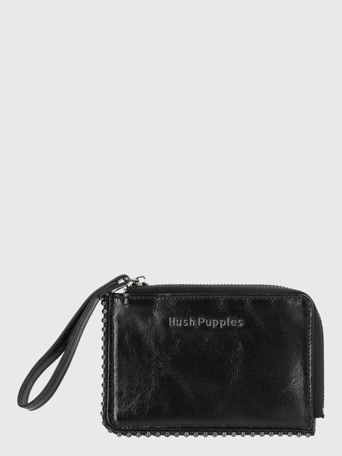 Billetera Ecocuero Mujer Kirk Zip Wallet Negro Hush Puppies