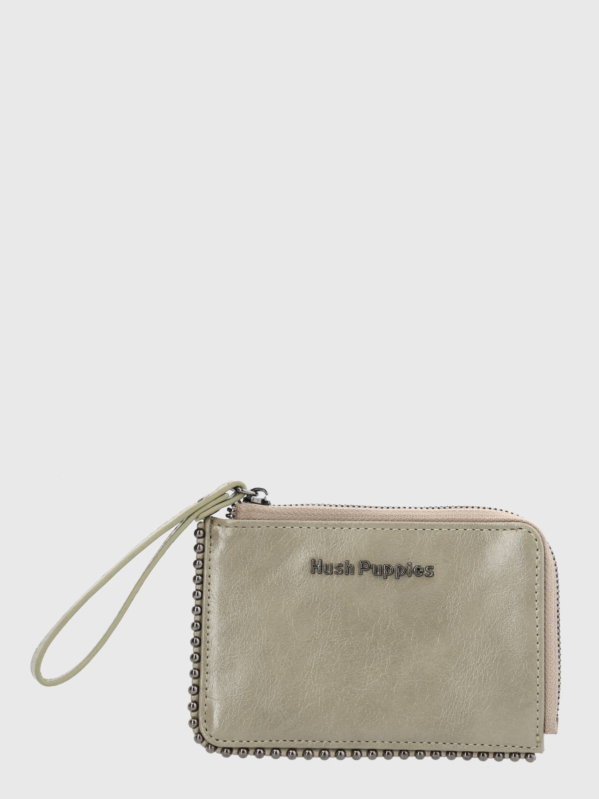 Billetera Ecocuero Mujer Kirk Zip Wallet Café Hush Puppies