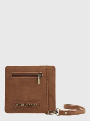 Tarjetero Ecocuero Mujer Doris Card Café Hush Puppies