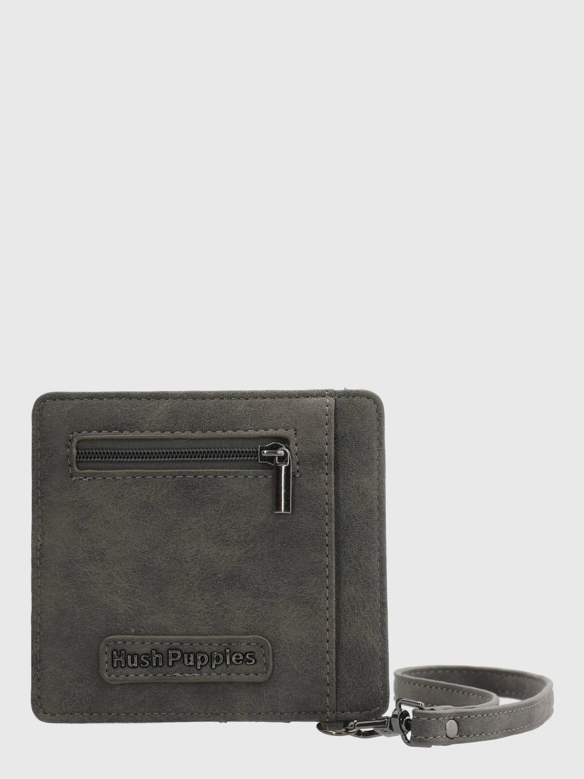 Tarjetero Ecocuero Mujer Doris Card Gris Hush Puppies