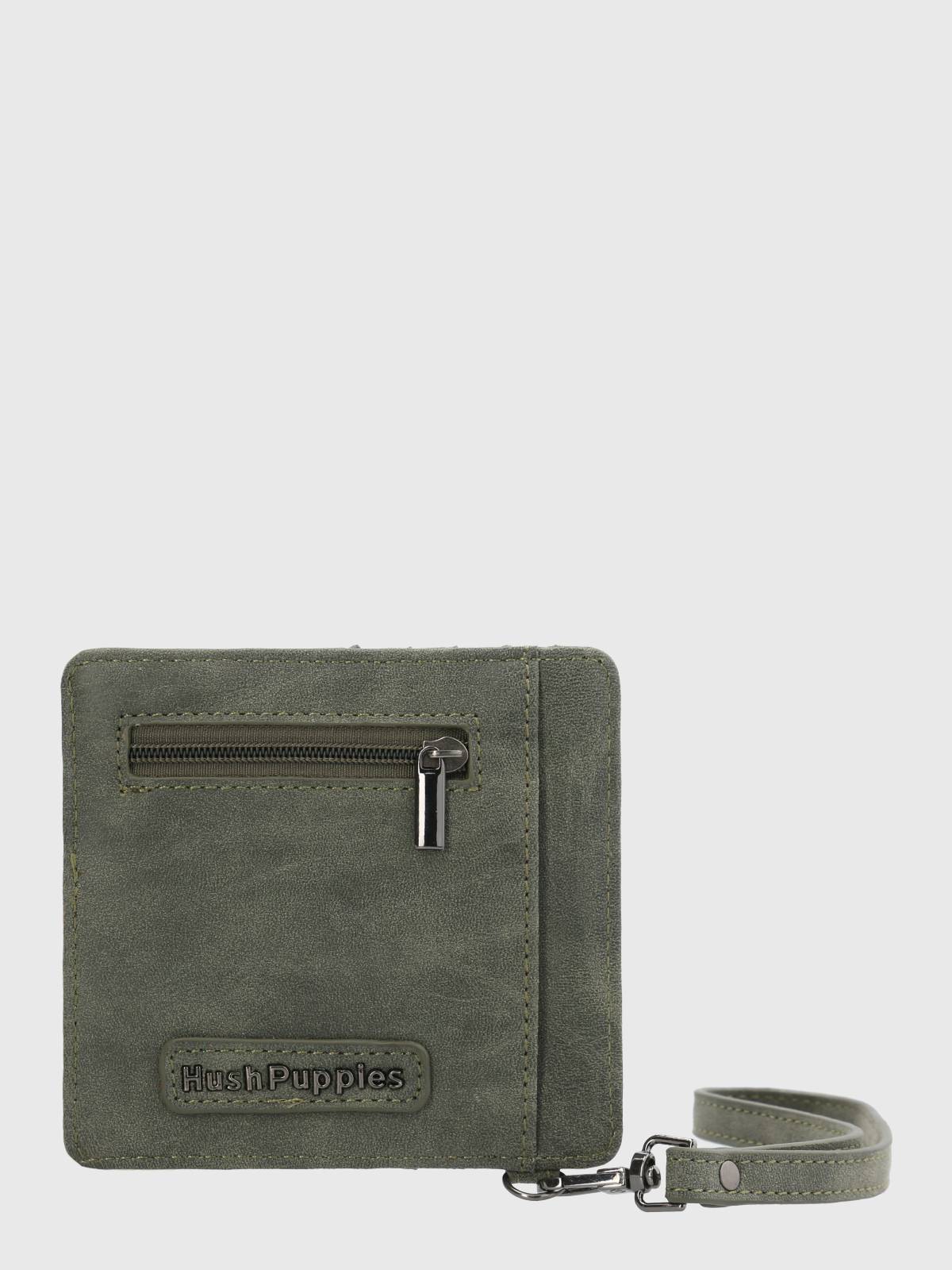 Tarjetero Ecocuero Mujer Doris Card Verde Hush Puppies