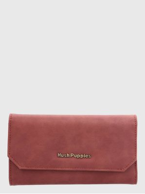 Billetera Ecocuero Mujer Donna Wallet Rojo Hush Puppies