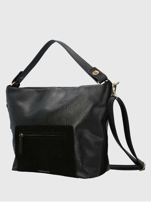 Cartera Ecocuero Mujer Laryn Hobo Negro Hush Puppies